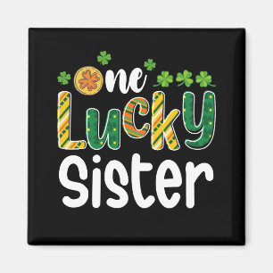 Een Gelukkig Zus Overeenkomstige Familie St. Patri Magneet