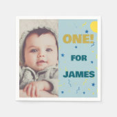 Een gelukkige 1e verjaardag Photo Party Servet (Voorkant)