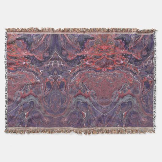 Een gelukkige Abstracte Drijfband Deken (Voorkant)