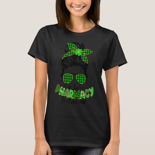 Een gelukkige apotheek technicus St Patrick S Day T-shirt (Voorkant)
