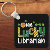 Een gelukkige bibliothecaris school St Patrick's D Sleutelhanger (Voorkant)
