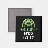 Eén gelukkige bingobelcaller St. Patrick's Day gra Magneet (Voorkant / Achterkant)
