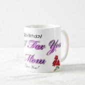 Een gelukkige Birthday mama Mok! Koffiemok (Voorkant rechts)