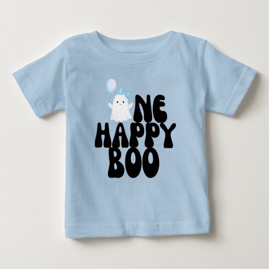 Eén gelukkige Boo-jongen 1e verjaardagsfeestje  (Voorkant)