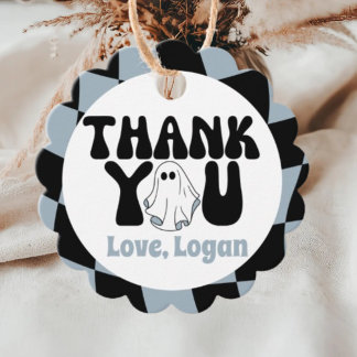 Eén gelukkige Boo-jongen dank je  Bedankjes Labels