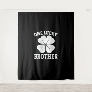 Een gelukkige broeder St Patrick's Day Shamrock Ki Wandkleed