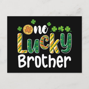 Een gelukkige broer bijpassende familie St Patrick Briefkaart