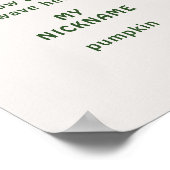 Een gelukkige camper 1e verjaardag Foto Milestone Poster (Hoek)