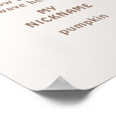 Een gelukkige camper 1e verjaardag Foto Milestone Poster (Hoek)