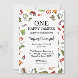 Een gelukkige Camper Adventure Verjaardag Kaart