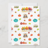 Een gelukkige Camper Autumn Adventure Verjaardag Kaart (Achterkant)