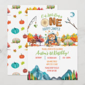 Een gelukkige Camper Autumn Adventure Verjaardag Kaart (Voorkant / Achterkant)