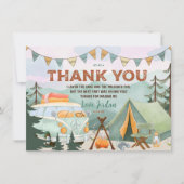 Een gelukkige Camper Birthday Dank u wel Kaart (Voorkant)