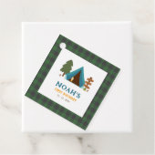 Een gelukkige Camper Boys eerste verjaardag Bedankjes Labels (In situ)