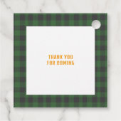 Een gelukkige Camper Boys eerste verjaardag Bedankjes Labels (Achterkant)