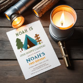 Een gelukkige Camper Boys eerste verjaardag Kaart