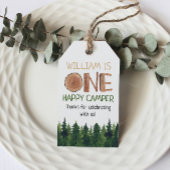 Een gelukkige camper dank u cadeaulabel