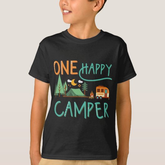 een gelukkige camper eerste verjaardag, Camping Ma T-shirt (Voorkant)