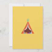 Een gelukkige camper eerste verjaardag nodigt uit kaart (Achterkant)