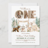 Een gelukkige Camper Foto Eerste Verjaardag Kaart (Voorkant)