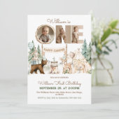 Een gelukkige Camper Foto Eerste Verjaardag Kaart (Staand voorkant)