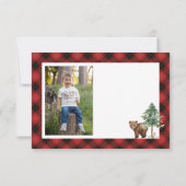 Een gelukkige camper foto verjaardag dank u kaart notitiekaartje (Achterkant)