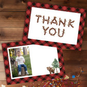 Een gelukkige camper foto verjaardag dank u kaart notitiekaartje