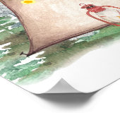 Een gelukkige camper jongen 1e verjaardag welkom t poster (Hoek)