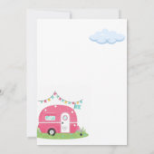 Een gelukkige Camper Meisje verjaardag Kaart (Achterkant)