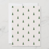 Een gelukkige camper Minimalistisch bos 1e verjaar Kaart (Achterkant)