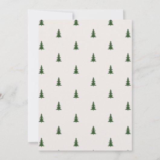 Een gelukkige camper Minimalistisch bos 1e verjaar Kaart (Achterkant)