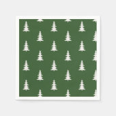 Een gelukkige camper minimalistische pijnbomen servet (Voorkant)