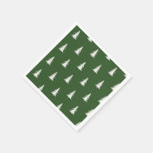 Een gelukkige camper minimalistische pijnbomen servet (Hoek)