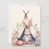 Een Gelukkige Camper Rustieke 1e Verjaardag Kaart (Achterkant)