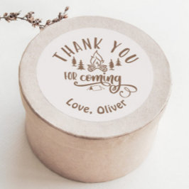 Een gelukkige Camper Verjaardag Dank u Ronde Sticker