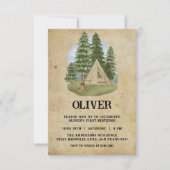 Een gelukkige camper verjaardag kaart (Voorkant)