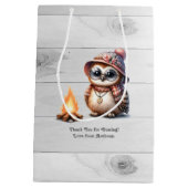 Een gelukkige camper vogel | Rustieke Camping Verj Medium Cadeauzakje