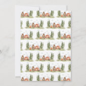 Een gelukkige Camper Woodland eerste verjaardag Kaart (Achterkant)