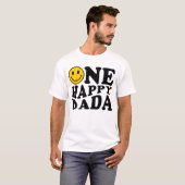 Een Gelukkige Dada Geel Matching Een Familie Verja T-shirt (Voorkant volledig)