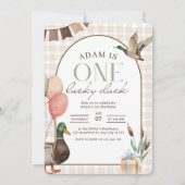 Een gelukkige Duck Verjaardag Uitnodigen, Mallard  Kaart (Voorkant)