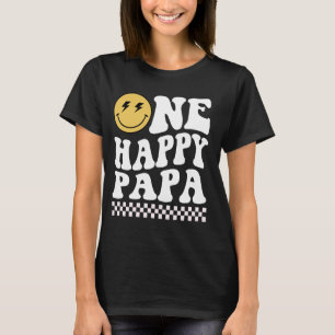 Een gelukkige Dude Papa 1e verjaardag familie matc T-shirt