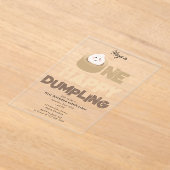 Eén gelukkige dumpling uitnodiging 1e Eerste verj (Laagn)