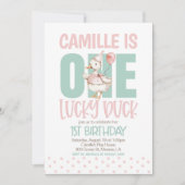 EEN gelukkige eend eerste verjaardag Kaart (Voorkant)