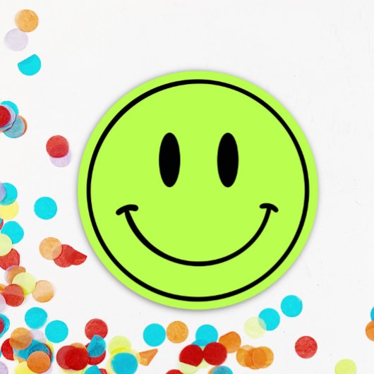 Een Gelukkige Gast 1e Verjaardag Smiley Gezicht Kaart