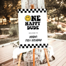 Een Gelukkige Gast 1e Verjaardagsfeestje Welkomstb