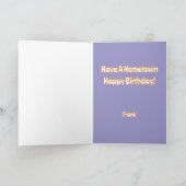 Een gelukkige geboortedag van de stad Happy Birthd Kaart (Binnen)