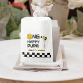 Een Gelukkige Gele Glimlach Eerste 1e Jongen Verja Bedankzakje