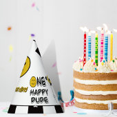 Een Gelukkige Gele Glimlach Eerste 1e Jongen Verja Feesthoedjes