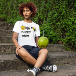 Een Gelukkige Gele Glimlach Eerste 1e Jongen Verja T-shirt