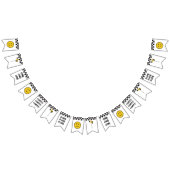 Een Gelukkige Gele Glimlach Eerste 1e Jongen Verja Vlaggetjes (Alle)